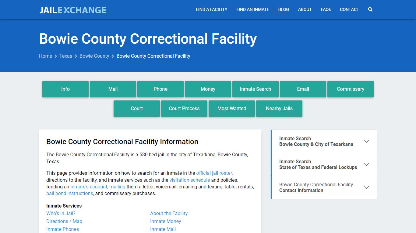Bowie County Correctional Facility - Jail Exchange